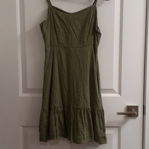 Khaki Green Dress